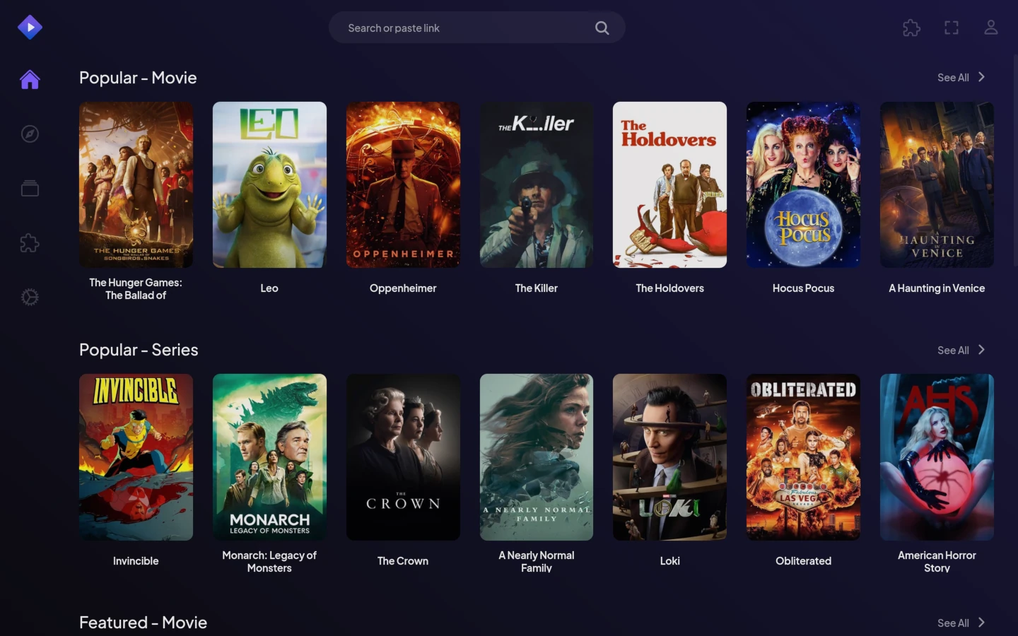 Stremio Web screenshot